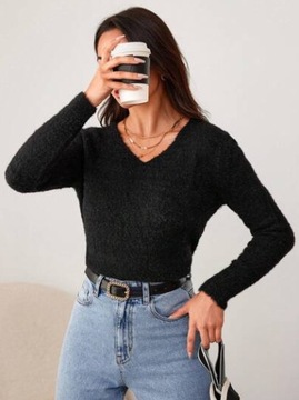 SWETER DAMSKI CZARNY SHEIN