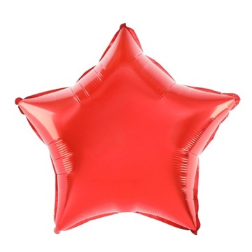 Balon foliowy gwiazda czerwona 45cm 18 cali na hel
