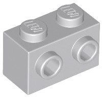 LEGO Klocek z wyp. 1x2 11211 - Jasnoszary NOWY