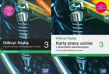 2W1 ODKRYĆ FIZYKĘ 3 PODRĘCZNIK + KARTY PRACY UCZNIA ZAKRES PODSTAWOWY 2024