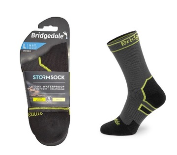 Skarpety Bridgedale STORM SOCK LW BOOT gry/lim S