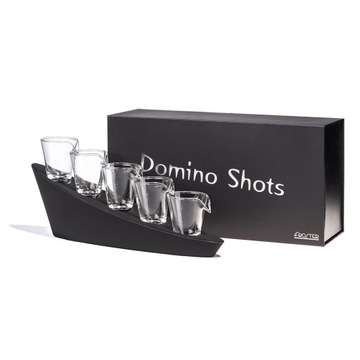 Domino Shots zestaw 5 kieliszków z led prezent