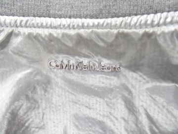 CALVI KLEIN JEANS SREBRNA WIOSENNA KURTECZKA roz L