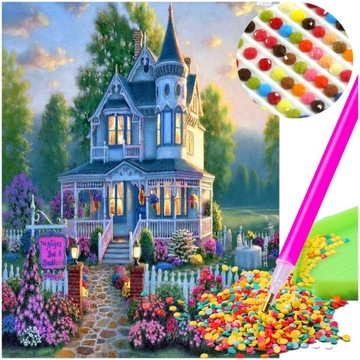 Haft Diamentowy ZESTAW Diamond Painting 5D OBRAZ do Wyklejania Diamencikami