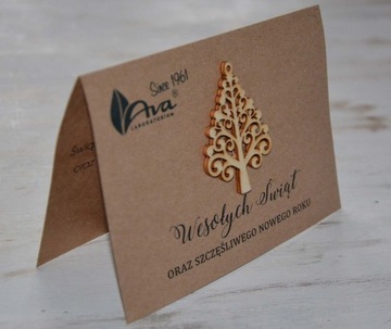 KARTKI ŚWIĄTECZNE DLA FIRM EKO C6 + KOPERTA EKO