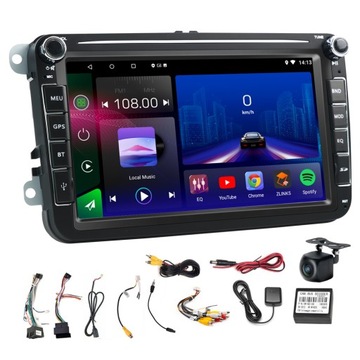 RADIO 2DIN ANDROID GOLF 5 V 6 VI VW PASSAT B6 B7 TIGUAN TOURAN CARPLAY WIFI