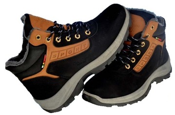 CASUAL ORGINALNE ZIMOWE BUTY OCIEPLANE TRAPERY ŚNIEGOWE MODNE DESING SPORT