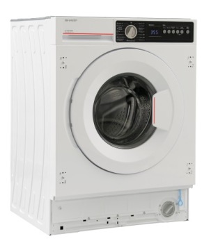 Встраиваемая стиральная машина SHARP ES-NIB814BWB-PL
