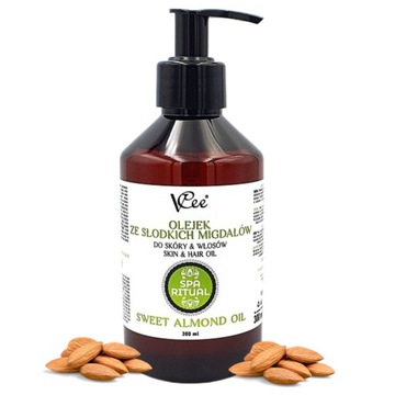 OLEJEK ZE SŁODKICH MIGDAŁÓW DO CIAŁA TWARZY 300 ML
