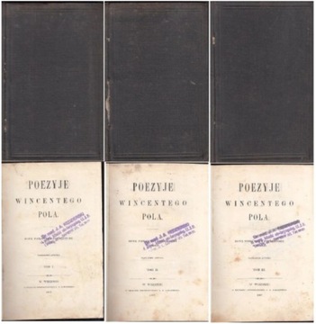 POEZYJE WINCENTEGO POLA 1,2,3 1857