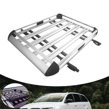 Багажник на крышу внедорожника, кемпинг, простая установка, багажник на крышу, серебристый
