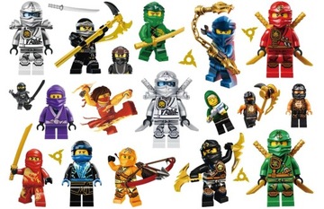 TATUAŻE DLA DZIECI ZMYWALNE TYMCZASOWE NINJAGO