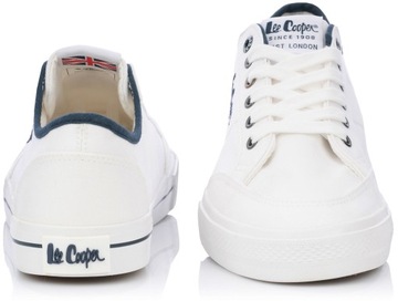 LEE COOPER MĘSKIE TRAMPKI NISKIE BIAŁE r. 44