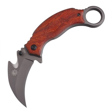 NÓŻ KARAMBIT MYŚLIWSKI OSTRY TAKTYCZNY SCYZORY