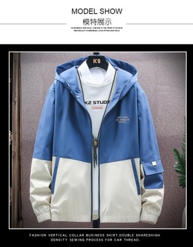 2023 New Fashion Hooded Jacket Men Breathable Outw