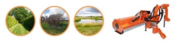 Мульчирующая цеповая косилка на стреле для трактора Geograss AGF 220 см.