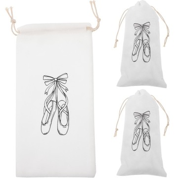 СУМКА ДЛЯ ХРАНЕНИЯ БАЛЕТНОЙ ОБУВИ ХЛОПОК DANCE, 3 ШТ. (ЛИНИЯ