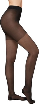 CALZEDONIA Rajstopy T.4 WELLNESS TIGHTS 70 CZARNY