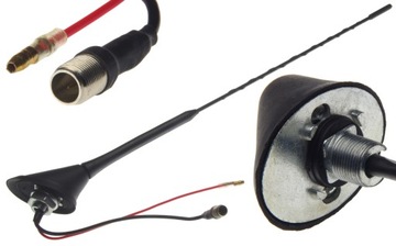 Antena dachowa do Skody wzmacniacz złącze M10x0,75