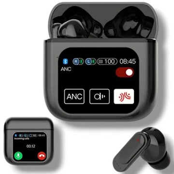 Bezdrátová Sluchátka Do Uší Led Bluetooth Smart Hd Touch Pro Telefon