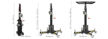 Грузовой подъемник Guil ELC 730R до 125 кг, высота 4,56 м.
