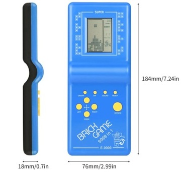 ТЕТРИС ЭЛЕКТРОННАЯ ИГРА В РЕТРО КАРМАННАЯ КОНСОЛЬ