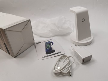 БЕСПРОВОДНОЕ ЗАРЯДНОЕ УСТРОЙСТВО 3 В 1 CW350 ТЕЛЕФОН-ЧАСЫ