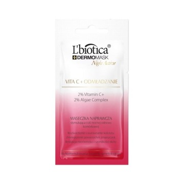 L'biotica Dermomask Night Active maseczka Wit C + Odmłodzenie, 12 ml