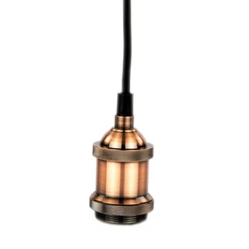 LAMPA WISZĄCA ZWIS Z OPRAWKĄ E27 MIEDŹ NOLA POLUX