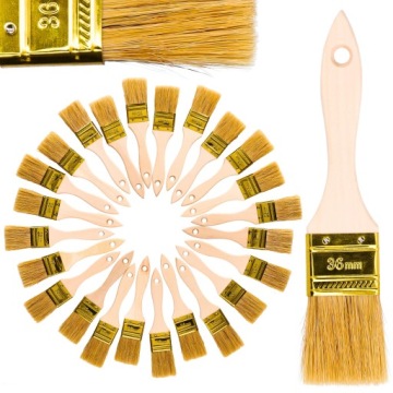 ПОЛУАНГЛИЙСКАЯ ЩЕТКА 36 ММ | Плоская кисть для малярных работ Универсальная ПОЛИРОВКА