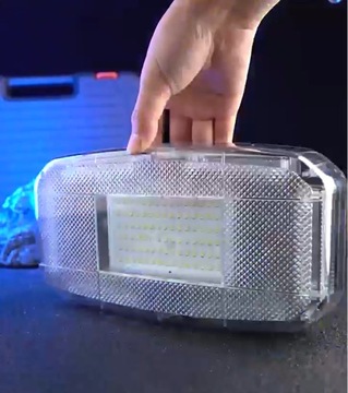 СТРОБОСКОП ПЕТУХ ПОЛИЦЕЙСКИЙ ЛУЧ LED синий красный МАГНИТ POWERBANK