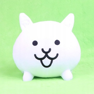 20cm The Battle Cats Plush Toy White Neko Cat Soft