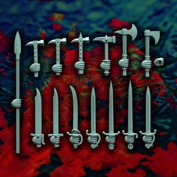 Ландскнехт с ручным оружием и щитом — x10 — Reptilian Overlords