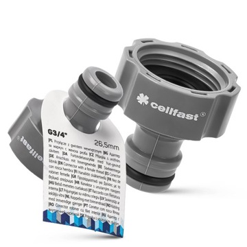 Шланг с соединительным краном и резьбой GW 3/4 Соединительная резьба IDEAL CELLFAST 3/4 дюйма