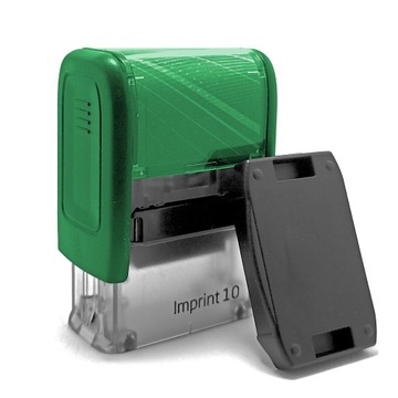 MAŁA ZIELONA IMIENNA PIECZĄTKA TRODAT IMPRINT 10 +PROJEKT GUMKA