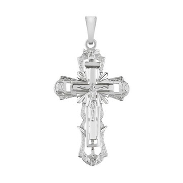 Krzyżyk srebrny męski duży 15g 7cm srebro 925 krzyż srebrny dla faceta