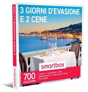 SMARTBOX GiftBox - 3 GIORNI D'EVASIONE E 2 CENE