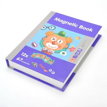 Магнитная обучающая книжка-пазл.