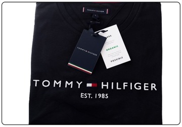 TOMMY HILFIGER KOSZULKA T-SHIRT CORE TOMMY LOGO TEE BLACK r.XL