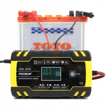 Automatyczna inteligentna ładowarka 12V 24V 8A