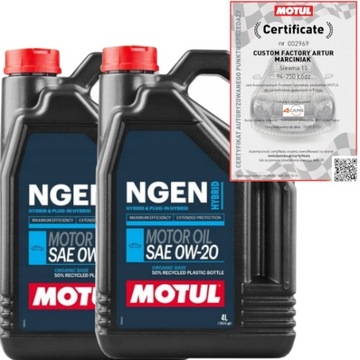 MOTUL NGEN HYBRID 0W20 OLEJ DO HYBRYD TOYOTA HONDA 8L