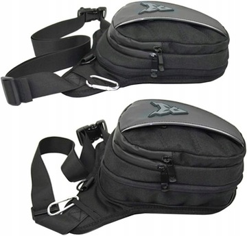 МОТОЦЕНТРИЧЕСКАЯ СУМКА ДЛЯ МОТОЦИКЛА WAGON LEG СУМКА НА БЕДРО ЧЕРНАЯ СЕРАЯ