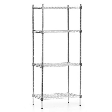 REGAŁ MAGAZYNOWY ZE STALI CHROMOWANEJ SKŁADANY 61X45,5 FORGAST FG15131