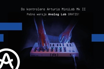 ARTURIA MINILAB MKII ИНВЕРТИРОВАННАЯ ЧЕРНАЯ КЛАВИАТУРА УПРАВЛЕНИЯ USB + АНАЛОГОВАЯ ЛАБОРАТОРИЯ