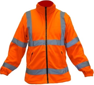 XL POLAR ODBLASKOWY Bluza polarowa robocza odblaskowa pomarańczowy