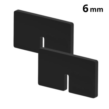 USZCZELKI DO UCHWYTU DO SZKŁA 45x45 GUMKI 6 MM - 2 SZT