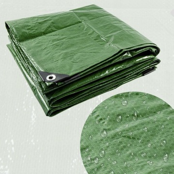 ЗЕЛЕНЫЙ БРЕЗЕНТ 2х8 М, Усиленный, Толстый, УФ-ВОДОНЕПРОНИЦАЕМЫЙ, ПРОЧНЫЙ