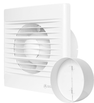 Wentylator łazienkowy 120 mm Sufitowy Ścienny 150m3/h Cichy Timer + klapa