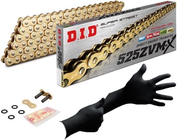 ŁAŃCUCH NAPĘD-OWY DID 525 ZVMX G&G 122 ZŁOTY