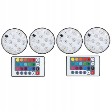 4X СВЕТОДИОДНАЯ ЛАМПА ДЛЯ БАССЕЙНА С ДИСТАНЦИОННЫМ УПРАВЛЕНИЕМ